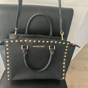 Michael Kors black purse with studs
